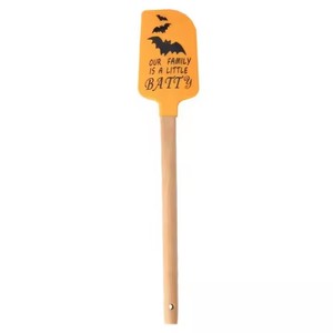 Spatule en silicone antiadhésive avec manche en bois, motif citrouille et araignée d'Halloween, design personnalisé, <span class=keywords><strong>pour</strong></span> la pâtisserie et la cuisine à la maison - Product Image 3