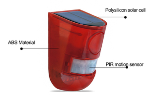 Portable Wireless PIR Motion Sensor Burglar Home Security Alarm <strong>System</strong> <strong>Solar</strong> Alarm <strong>Light</strong> - Product Image 2