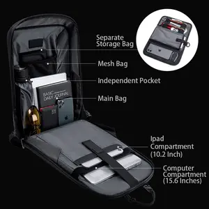 Men Backpack Laptop Bag Rugzak Travel Business Smart Mochila Antirrobo Antitheft Bagpack Laptop Back Pack Anti Theft Bags For Men Backpack Bag Rucksack