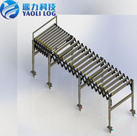 Convoyeur à rouleaux motorisé automatique en acier inoxydable YL, ligne de convoyeur à rouleaux à gravité personnalisée pour usine de fabrication et entrepôt