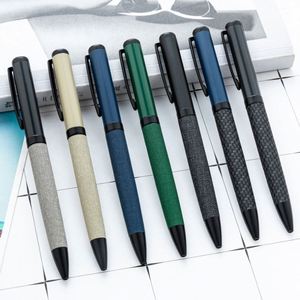 1.0Mm Twist-Action Multi-Color Metal Pu-Covered Custom Logo Hotel Corporate Advertising Gift Business Ballpoint <b>Pen</b> - Product Image 1
