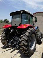 تستخدم/جهة ثانية عجلات الجرار الجرارات ماسي فيرغسون 120hp 4x4wd مع صغيرة مصغرة المدمجة الآلات والمعدات الزراعية محمل