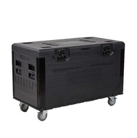 Usine Personnalisé Grand Plastique Dur Étanche Flight Case Boîte Mousse Cas PE 4u Rack Road Case