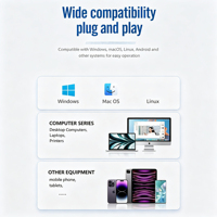 Lecteur de carte SD, lecteur de carte mémoire 3 en 1 USB C multifonctionnel, compatible avec les téléphones et les appareils photo