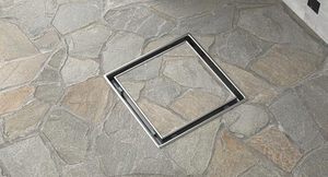 Grille de vidange de <span class=keywords><strong>douche</strong></span> carrée moderne 6 pouces en acier inoxydable 304 brossé <span class=keywords><strong>pour</strong></span> carrelage, avec filtre à cheveux et égouttoir, 2-en-1, garantie 1 an - Product Image 4