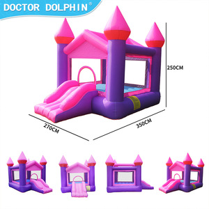 <span class=keywords><strong>Castillo</strong></span> Inflable Pequeño <span class=keywords><strong>Dr</strong></span>. Dolphin, Trampolín, Tobogán para Patio de Juegos en Casa, Serie 6, <span class=keywords><strong>Castillo</strong></span> Hinchable Combinado, Material de PVC, 100-500 kg - Product Image 3