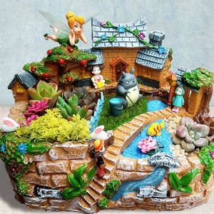Set de Adornos de Resina para Bonsái de Suculentas en Miniatura, Combinación para Decoración de Jardinería en Casa, Manualidades DIY - Product Image 1