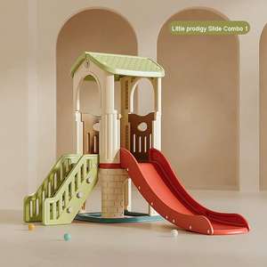 Çocuklar kapalı oyun alanı seti ev kullanımı için plastik slayt ve salıncak oyuncak - Product Image 1