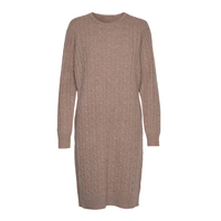 Mode populaire Nouveau design Casual Cable Knit Robe en cachemire à manches longues pour femmes