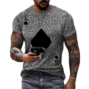เสื้อยืดทวิลล์วินเทจผู้ชายรุ่นใหม่ปี 2025 คุณภาพสูง พิมพ์ลายเรียบหรู เสื้อเชิ้ตผู้ชายลำลองผ้าชีฟอง - Product Image 1