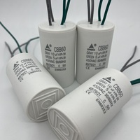 Condensateur double Epers CBB60 10+5uF 450V AC -40~+85 Cylindre pour machine à laver, pompe de puits profond, pompe à eau (certifié CQC)