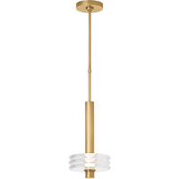 Lustre suspendu moderne en verre transparent exquis, style européen, en laiton massif, pour chambre à coucher et chevet