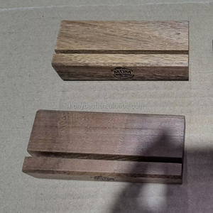 Support de table en acrylique et bois de noyer pour numéros de table et photos – Idéal pour les magasins, cafés, maisons, mariages, dîners et événements - Product Image 3