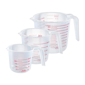 <span class=keywords><strong>Taza</strong></span> <span class=keywords><strong>medidora</strong></span> graduada transparente mililitro de grado alimenticio para hornear jarra de agua fría vaso de plástico grueso laboratorio de mezcla - Product Image 2