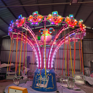 Giostra Portatile a 16 Posti per Bambini, Attrazione da Luna Park con Sedie Volanti in Vendita - Product Image 6