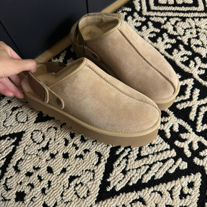 Высококачественные, оптовая продажа, новинка, модные женские босоножки из овечьей кожи на толстой подошве, мужская обувь, зимние нескользкие шлепанцы - Product Image 2