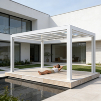 Tingmeihaoting Vente Chaude Pavillon Intelligent Autoportant en Métal Écologique pour Patio avec Kit Optionnel