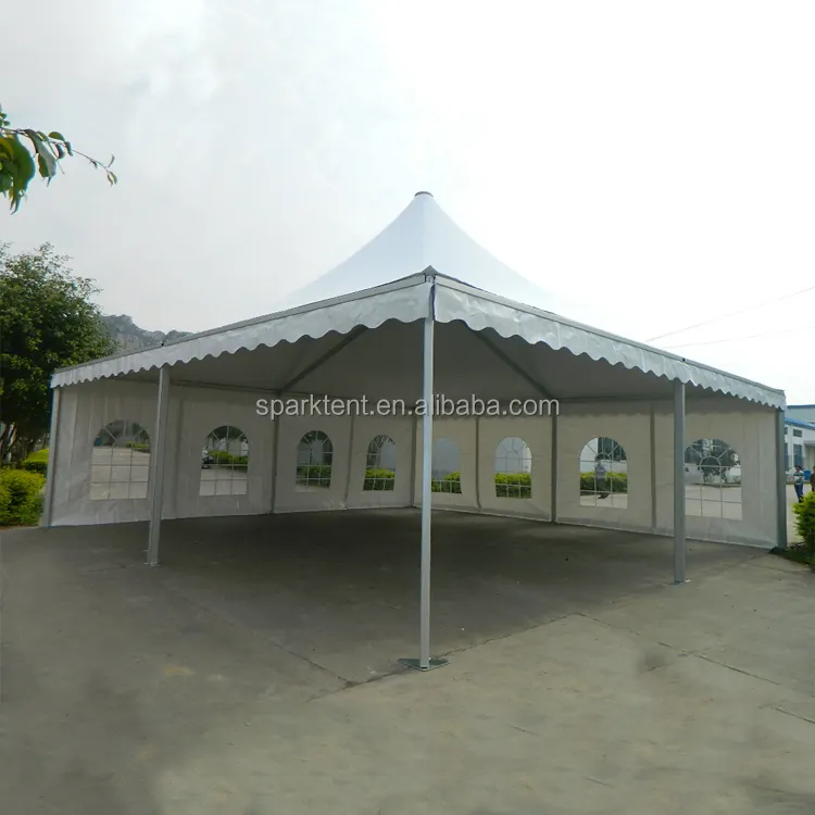 UV dayanıklı kapak ile satılık 10x10m yüksek kaliteli su geçirmez Pagoda çadırı