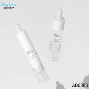 Cosméticos seringa embalagem essência clara conta-gotas seringa 10ml 15ml imprensa óleo plástico garrafa