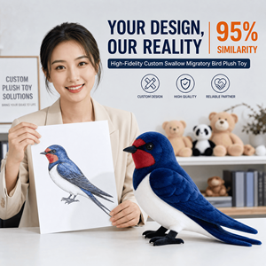 Peluche <span class=keywords><strong>de</strong></span> Golondrina, Mascota <span class=keywords><strong>de</strong></span> Peluche, Fabricante <span class=keywords><strong>de</strong></span> Peluches OEM ODM, Diseño Personalizado, Juguete <span class=keywords><strong>de</strong></span> Peluche, Diseño <span class=keywords><strong>de</strong></span> Personajes, Logotipo Personalizado - Product Image 1