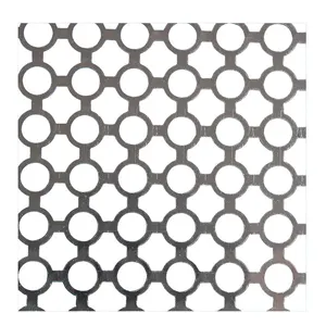 Pannello in lamiera perforata in rete metallica perforata in alluminio decorativo personalizzato all'ingrosso