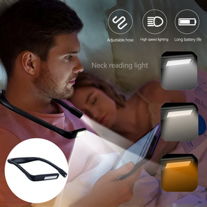 Lampe de lecture portable de type C rechargeable avec col de cygne flexible Design moderne abat-jour <span class=keywords><strong>blanc</strong></span> lampe de lecture LED pour le cou vente en gros - Product Image 2