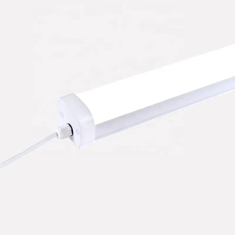 Industrial Batten lampu Aluminium, lampu sederhana tahan air 0.9m 60cm Led tahan debu