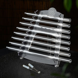 SUCCESS 水晶颂钵，<span class=keywords><strong>8</strong></span>管脉轮石英颂钵，带手提箱和木槌 - Product Image 1