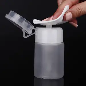 60毫升美甲迷你泵分配器空瓶丙烯酸凝胶上光剂清洁剂液体容器储存小压力瓶