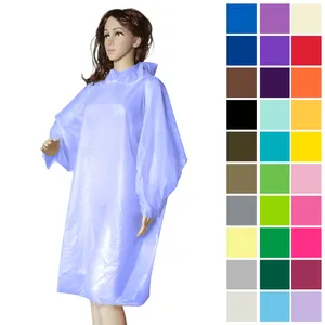 Girls' Raincoat for Everyday Use Thick Kids' Rain Coat Transparent for Travel Hiking Wedding Available in Size M Plastic Poncho