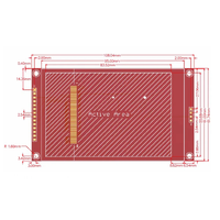 Layar Tampilan LCD 4.0 Inci SPI Serial 4 Kawat Modul Layar Warna Tanpa Sentuh Modul Tampilan TFT 480*320 Antarmuka ST7796S ILI9488