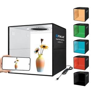 Prix Usine Populaire Mini Studio Photo PULUZ 30cm en Plastique Portable Pliable avec Tente de Prise de Vue et Boîte à Lumière LED pour Photographie - Product Image 2