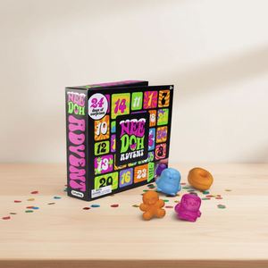 Calendario de Adviento Antiestrés NeeDoh de 24 Compartimentos con Accesorios Aleatorios, Juguete Sensorial de Venta Caliente Transfronteriza - Product Image 2