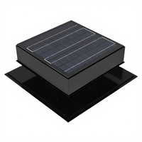 Ventilateur de grenier solaire haute efficacité 30W, profil bas, ventilateur de toit solaire, débit d'air maximal 1853 CFM, boîtier en acier thermolaqué haute résistance