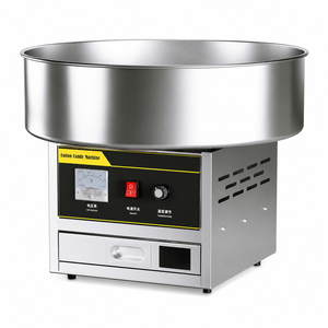 Machine à Barbe à Papa Commerciale en Acier Inoxydable, Électrique, pour la Préparation de Barbe à Papa Volumineuse, Idéale pour les Snack-bars, Événements et Traiteurs - Product Image 1