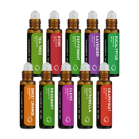 Huile Essentielle Végétale Botanique à Bille, Formule Hydratante Douce avec Bille de Massage, Arôme Apaisant pour les Soins Quotidiens de la Peau
