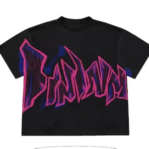 Tie Dye Graffiti Print Men Short Sleeve Graphic T Shirts Y2K Vintage Loose T Shirt Korean Clothes Aesthetic <strong>Emo</strong> <strong>Tops</strong> - Product Image 2