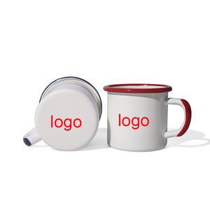 Tasse à sublimation émaillée personnalisée, Mug de transfert thermique DIY, Cadeau <span class=keywords><strong>personnalisé</strong></span>, 11oz, Supports vierges pour impression, Blanc, Espresso, Poignée ergonomique - Product Image 1