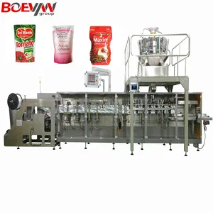 high accuracy 1kg granulated sugar automatic packing machine for food with multihead weigher machine