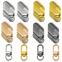 Vente en gros de fermoirs mousquetons en métal de 32 mm pour la fabrication de bijoux DIY, crochets pivotants, ensemble de fermoirs à gâchette, accessoires de quincaillerie OEM ODM