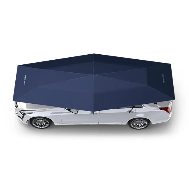 4.2m Brand Outdoor Car Automatic Remote Controlled Sun Insulation Cool Umbrella Shade Sports Carton Foldable Oxford Fabric Mynew