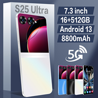 S25 Ultra Octa-Core 7,3 Zoll 90Hz Android 13 16GB 512GB 72MP 8800mAh MTK 5G Dual-SIM 48MP Frontkamera Schnellladung Qwerty