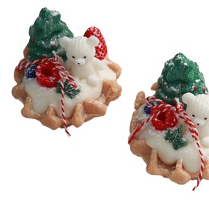 New Christmas Cookie Shaped Scented <b>Candle</b> Cute Dessert Photo Prop Birthday <b>Gift</b> Fragrance <b>Candle</b> For Girls Friends - Product Image 2