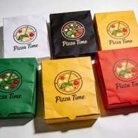 Boîte à pizza personnalisée avec tiroir coulissant, emballage rectangulaire pour pâtes et pizzas individuelles, mini-conteneur en carton pour pizza