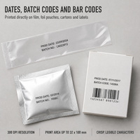 Imprimante à transfert thermique X45 TTO 300 dpi pour l'impression de dates et de codes de lots, tête d'impression 32 mm pour usine d'emballage de cartons