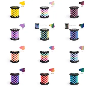 Fidget Spinner en EVA imprimé en 3D, structure spirale tridimensionnelle, anti-stress, éducatif, bicolore, effet tourbillon - Product Image 3