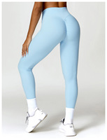 Legging Yoga Wanita High Waist Scrunch Butt, Legging Seamless Pengangkat Bokong, 18 Warna Populer, Pakaian Olahraga, Gym, Fitness, Sportswear