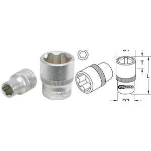 Llave de Tubo Hexagonal Cromada de 3/8\" y 20 mm de Grado Industrial para Reparación Automotriz (92291450467711) - Product Image 1