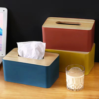 UCO Boîte à mouchoirs en bois moderne et durable, emballage carton, forme rectangulaire, multi-usage pour salon et toilettes, vente chaude