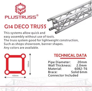 100mm Box <span class=keywords><strong>Truss</strong></span> Aluminium <span class=keywords><strong>Truss</strong></span> Stageverlichting <span class=keywords><strong>Truss</strong></span> voor Showroom, Banner, Winkelinrichting, Handelsbeurs, Presentatie - Product Image 3